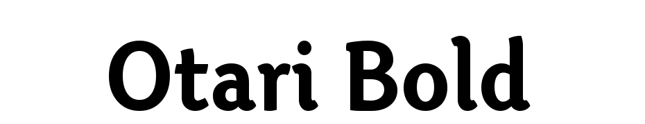 Otari Bold Font Download Free